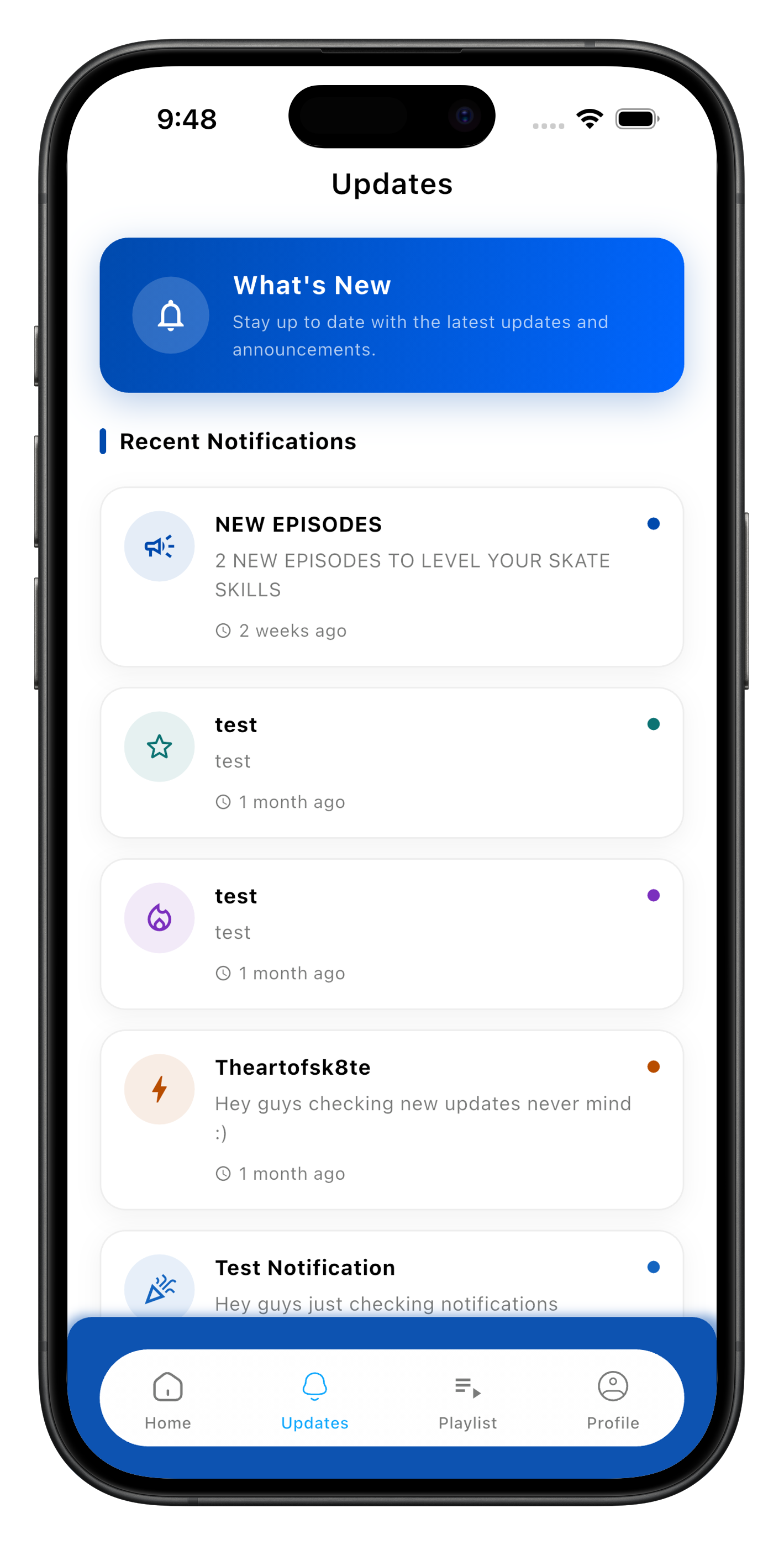 Updates
